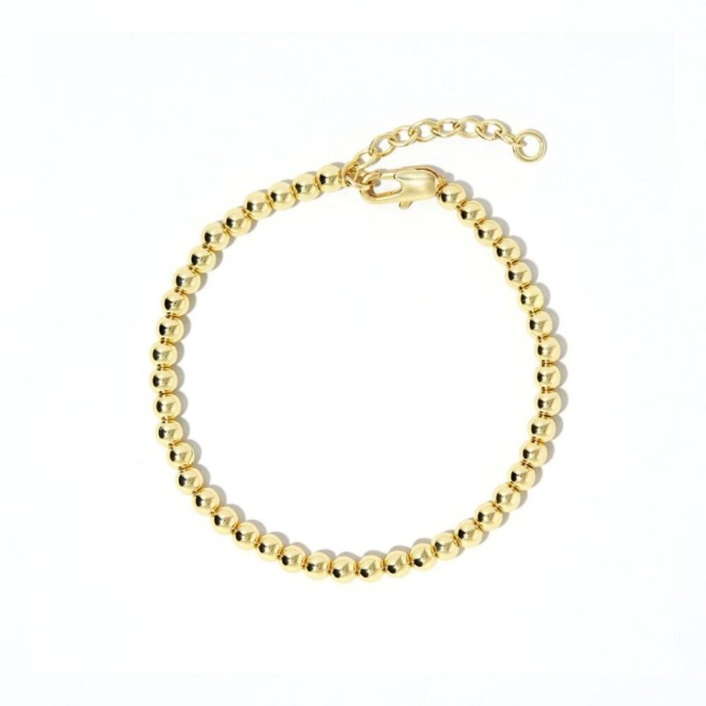 NWT Emma Ball Bracelet (4mm) // 14kt Italian Gold Vermeil